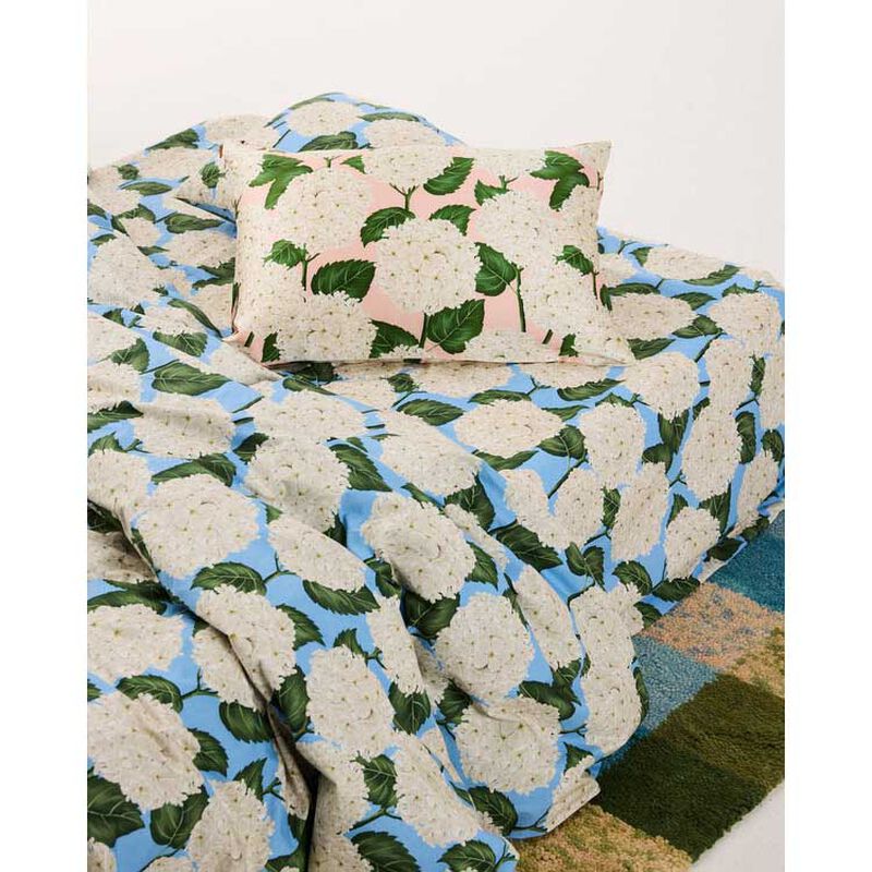 Kip&Co Hydrangea Pink Silk Pillowcase 1P Single image number 1
